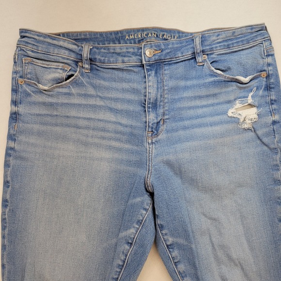 American Eagle Jeans Womens 20 Short Skinny Kick Bootcut High Rise Stretch Denim - Picture 2 of 11